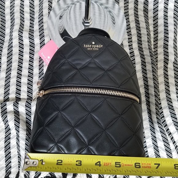 Kate Spade Mini Convertible Natalia Backpack Black - Picture 10 of 11